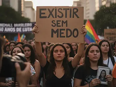 Manifestantes celebram o Dia do Orgulho e pedem por mais políticas públicas e segurança no Brasil.