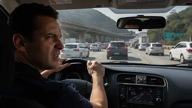 Congestionamento no Sistema Anchieta-Imigrantes exige paciência dos motoristas na manhã desta sexta-feira.