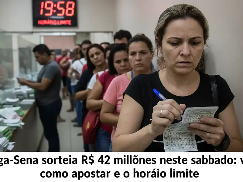 Mega-Sena sorteia R$ 42 milhões neste sábado: veja como apostar e o horário limite