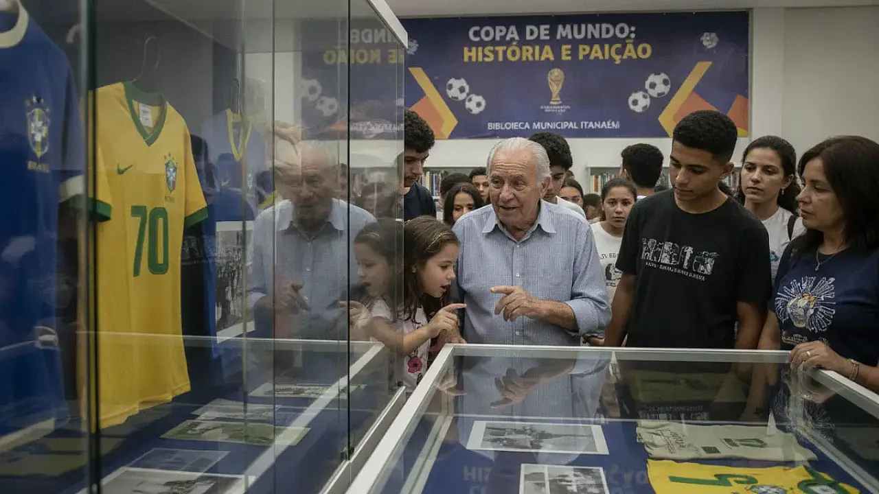 História e Paixão: Itanhaém recebe exposição inédita sobre a Copa do Mundo