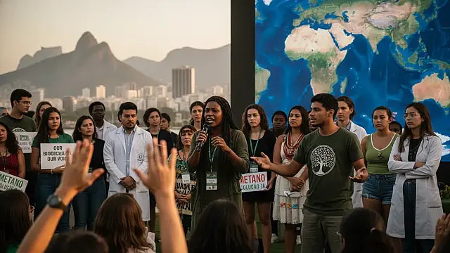 Lideranças globais e movimentos de base se reuniram no Rio para discutir o futuro do clima e da biodiversidade.