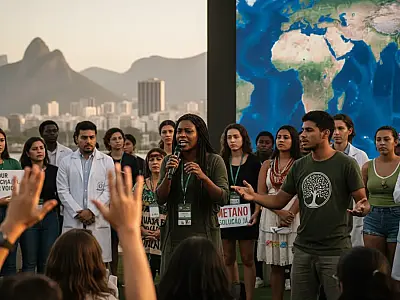 Lideranças globais e movimentos de base se reuniram no Rio para discutir o futuro do clima e da biodiversidade.