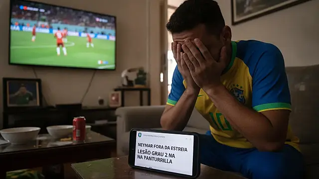 Neymar Jr. segue protocolo de recuperação após lesão na panturrilha e desfalca o Brasil na estreia.