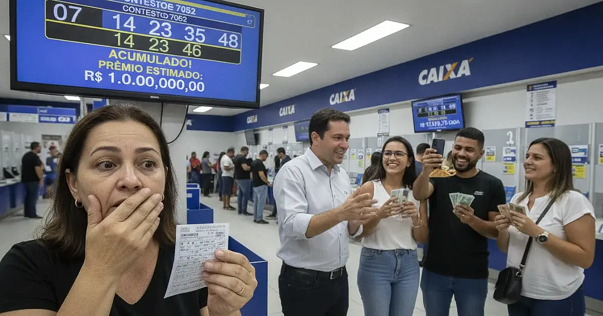 Quina 7052 acumula e prêmio chega a R$ 1 milhão; 14 apostas faturam R$ 12 mil na quadra