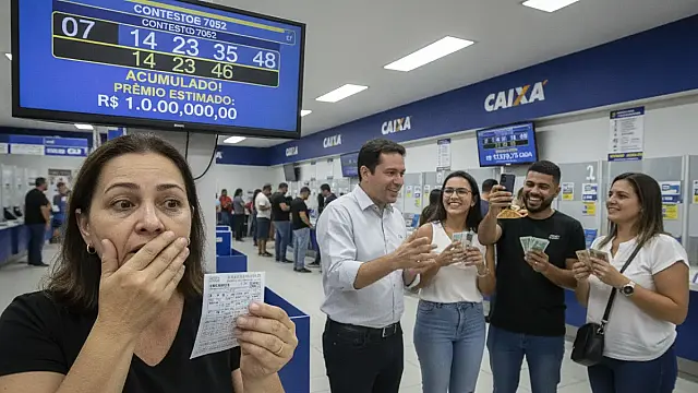 Sorteio da Quina realizado no Espaço da Sorte em São Paulo atrai milhares de apostadores em busca do prêmio milionário.