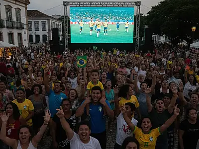 A Vila de São Vicente será o ponto de encontro dos torcedores com telão e feira de economia criativa.