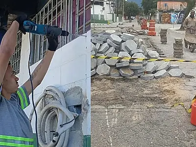 Equipes da Sesep realizam serviços de limpeza e manutenção de vias públicas em Cubatão.