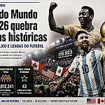 Copa do Mundo de 2026 quebra marcas históricas de gols, público e lendas do futebol