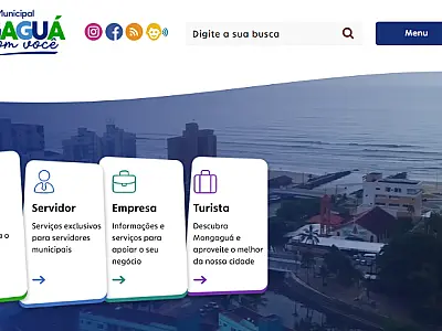 Novo portal institucional da Prefeitura de Mongaguá foca em acessibilidade e desburocratização de serviços.