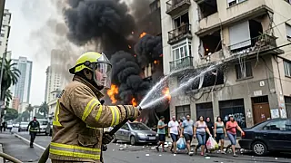 Explosão em prédio de Copacabana mobiliza bombeiros e interdita apartamentos no Rio
