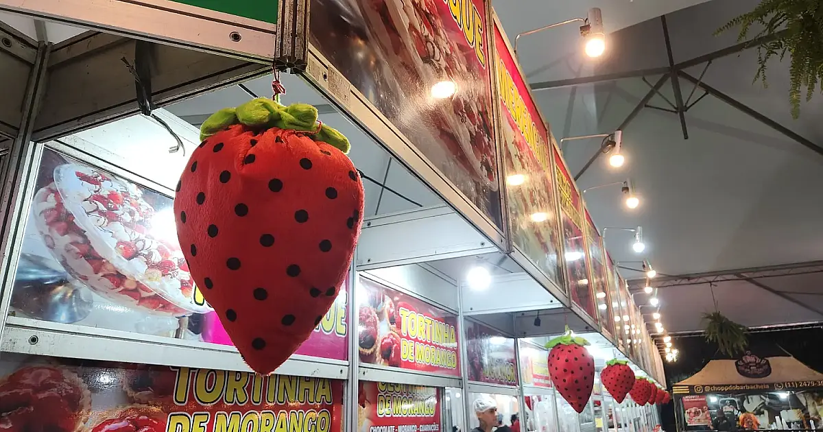 Festival do Morango e Gastronomia aquecem turismo e economia de São Vicente neste fim de semana