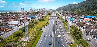 SP-055 recebe pacote de R$ 500 milhões com novas frentes de obras de Praia Grande a Peruíbe