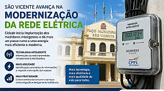 São Vicente começa a instalar medidores de energia inteligentes nesta sexta