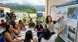 SP capacita professores do litoral para criar escolas preparadas contra crises climáticas