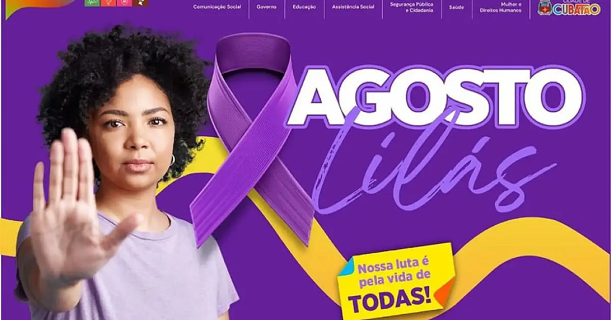 Cubatão cria força-tarefa no Agosto Lilás para combater violência contra a mulher