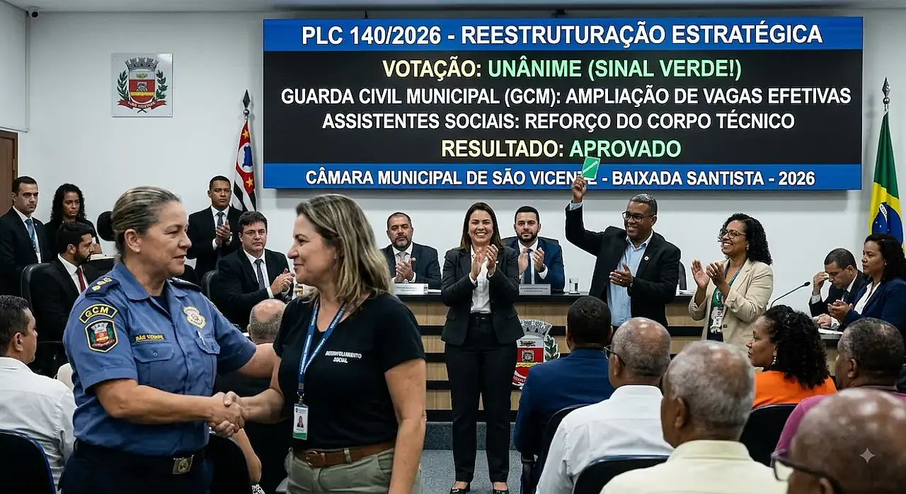São Vicente aprova lei para reforçar Guarda Municipal e assistência social