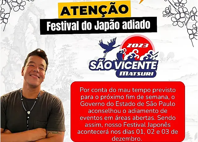 São Vicente adia 1º Femac após fortes chuvas; veja nova data do festival