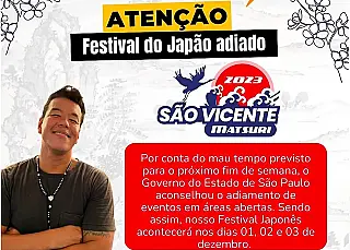 São Vicente adia 1º Femac após fortes chuvas; veja nova data do festival