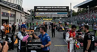 F1: Gasly conquista pole histórica em Monza e Bortoleto herda P10