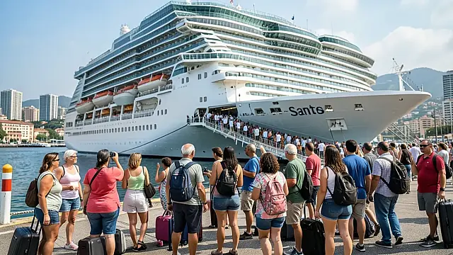 Santos projeta recorde com 146 escalas de cruzeiros e 785 mil turistas na temporada