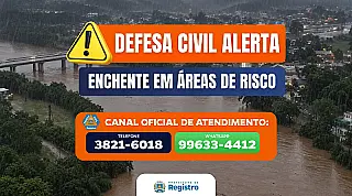 Registro mantém operação para 216 desabrigados e 23 famílias ilhadas após enchentes