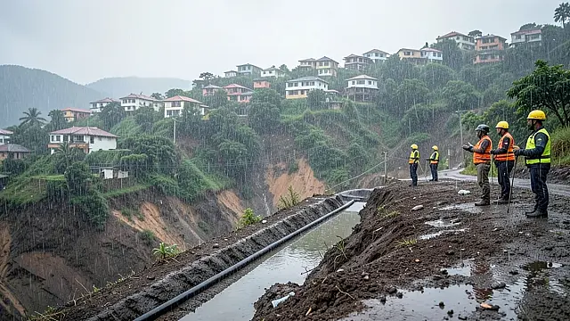 Guarujá e Praia Grande lideram acumulado de chuva em SP e têm risco de deslizamentos