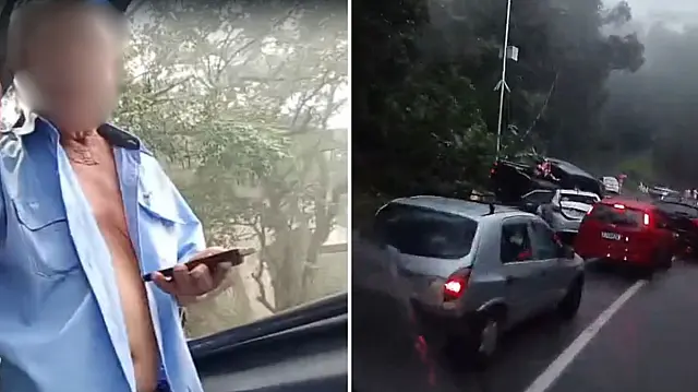 Motorista de ônibus é preso após engavetamento na Anchieta; bafômetro aponta 0,68 mg/L