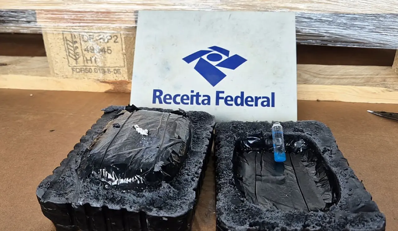 Cão farejador encontra 16,5 kg de cocaína escondidos em material para sabonetes no Porto de Santos